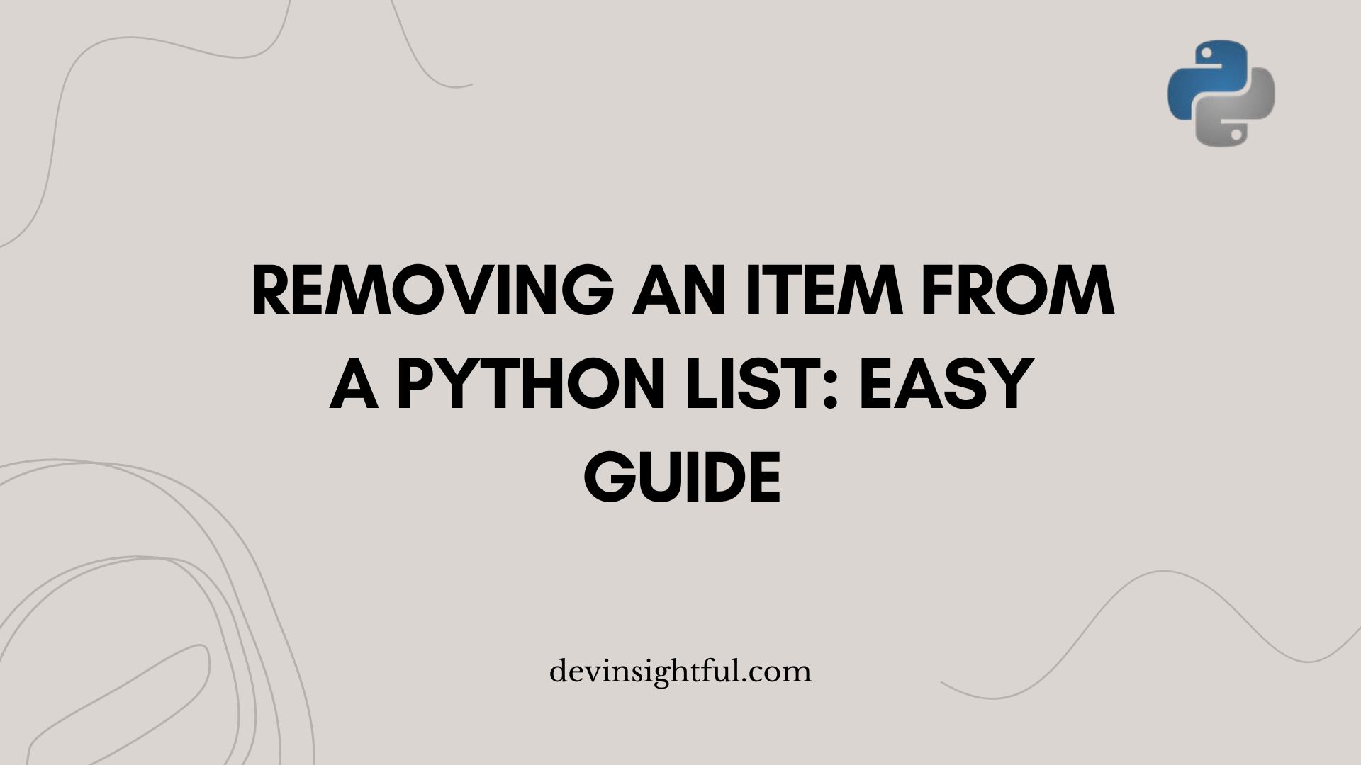 Removing an Item from a Python List: Easy Guide